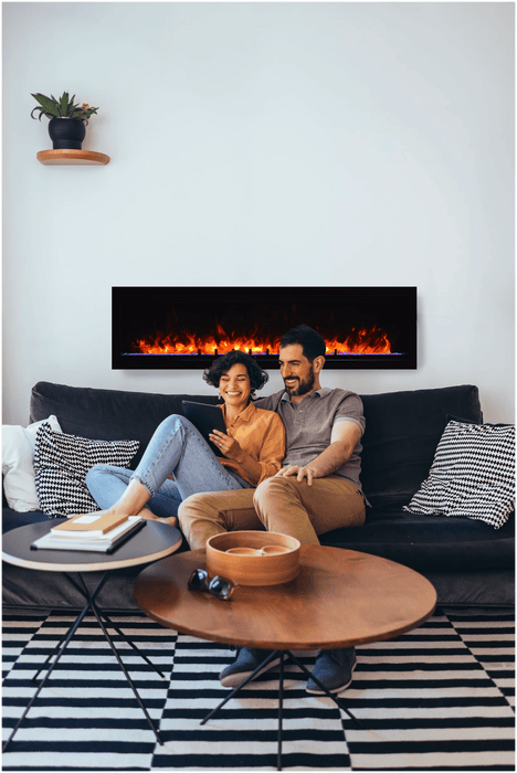 Amantii Amantii Symmetry Lumina 100 Built-In Electric Fireplace SYM-100-LUMINA Fireplace Finished - Electric