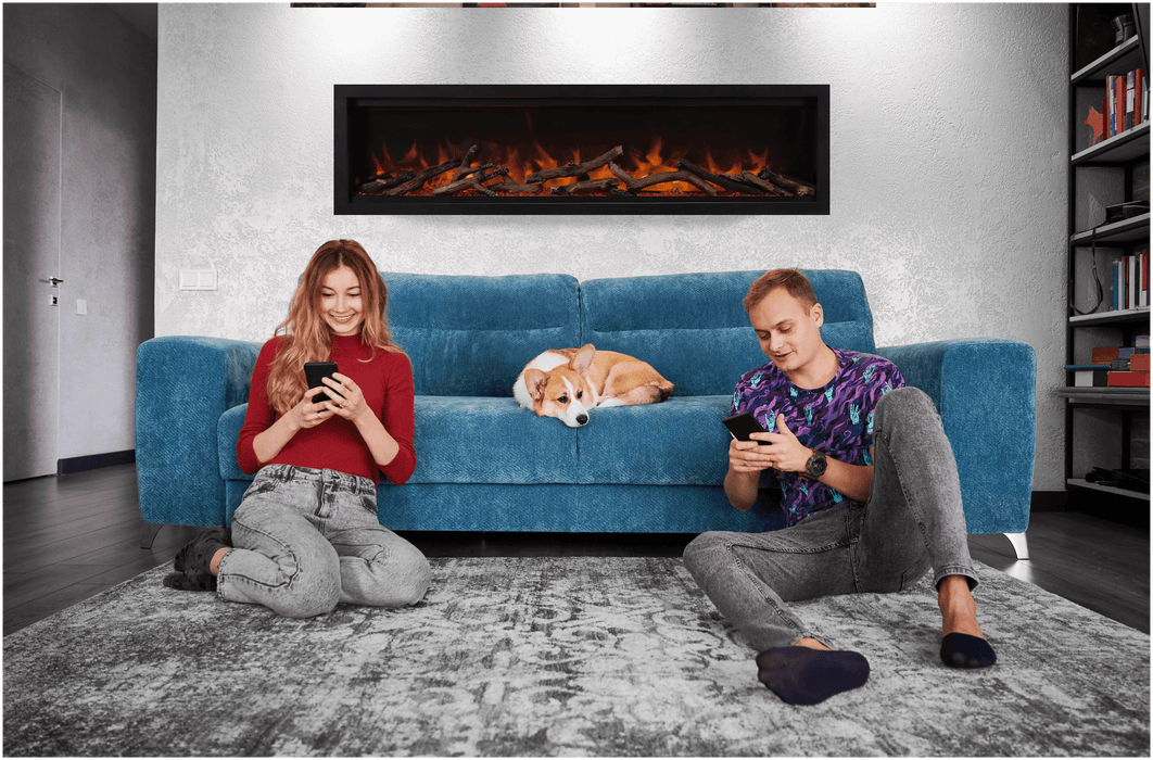 Amantii Amantii Symmetry Lumina 42 Built-In Electric Fireplace SYM-42-LUMINA Fireplace Finished - Electric