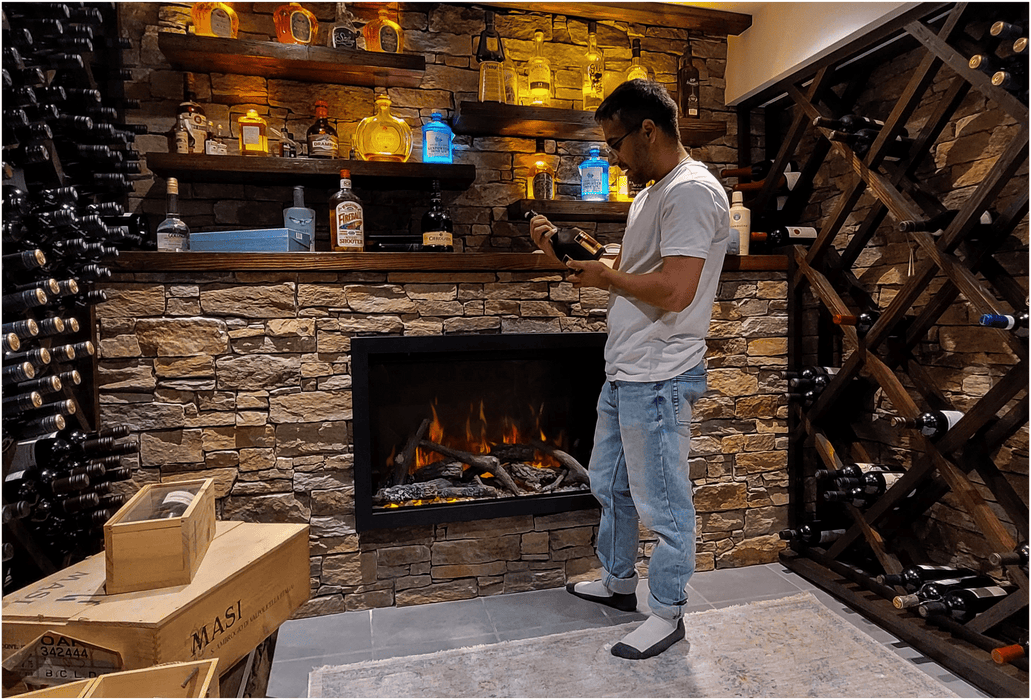 Amantii Amantii Traditional Lumina 38 Indoor/Outdoor Electric Fireplace TRD-38-LUMINA Fireplace Finished - Electric