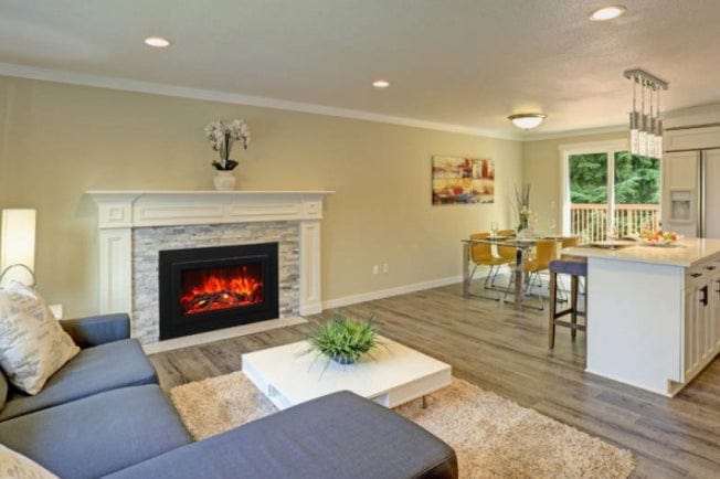 Amantii Amantii Traditional Series 26 Indoor / Outdoor Electric Fireplace Insert TRD-26 Fireplace Finished - Electric