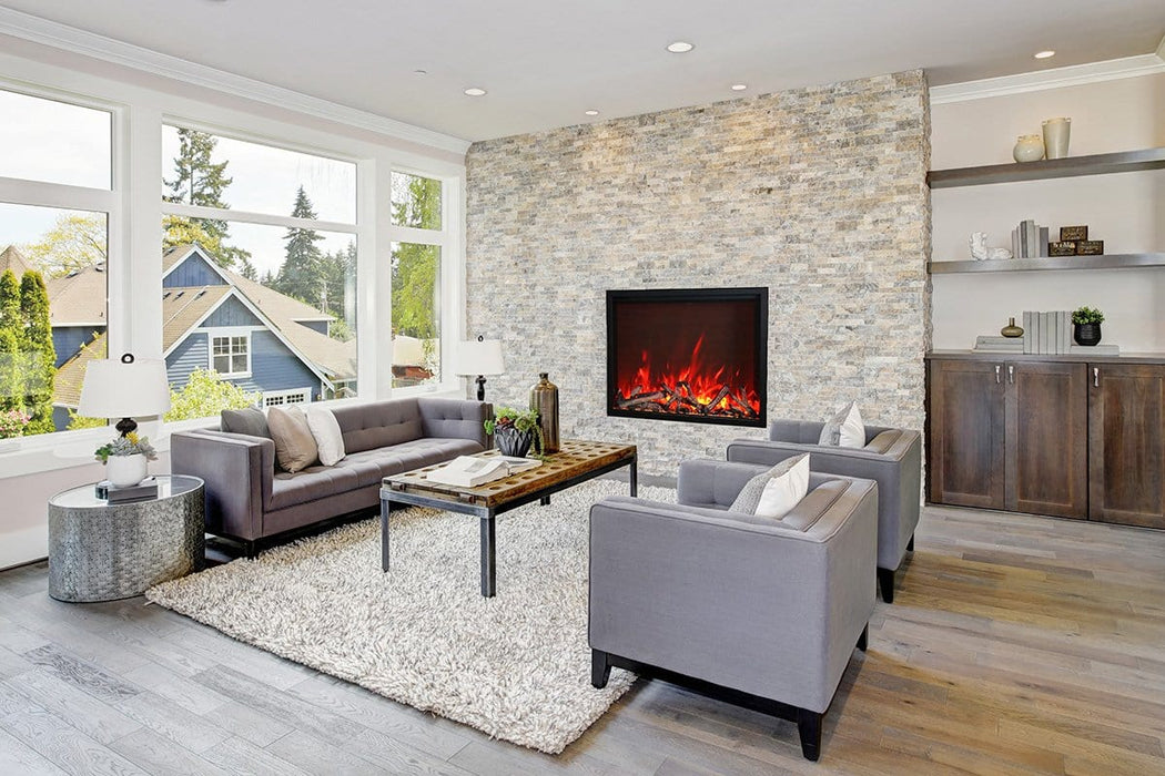 Amantii Amantii Traditional Series 48 Indoor / Outdoor Electric Fireplace Insert TRD-48 Fireplace Finished - Electric