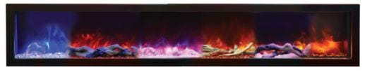 Amantii Amantii Traditional Series 48 Indoor / Outdoor Electric Fireplace Insert TRD-48 Fireplace Finished - Electric