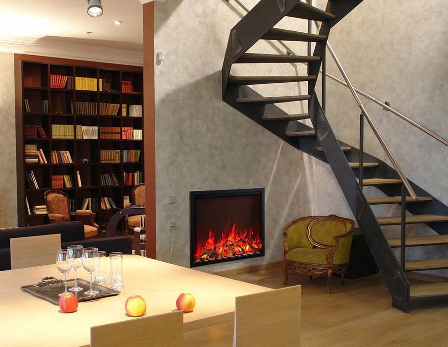 Amantii Amantii Traditional Series 48 Indoor / Outdoor Electric Fireplace Insert TRD-48 Fireplace Finished - Electric