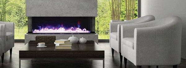 Amantii Amantii Tru-View Deep 72 3-Sided Built-In Electric Fireplace 72-TRU-VIEW-XL Fireplace Finished - Electric