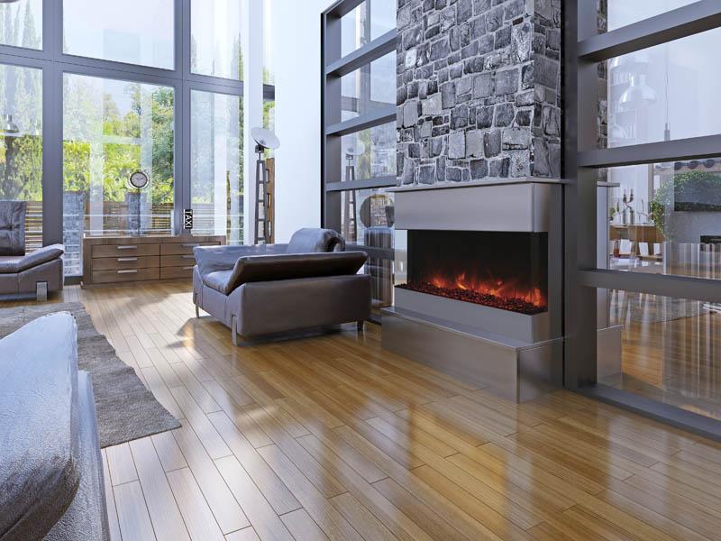 Amantii Amantii Tru-View Deep 72 3-Sided Built-In Electric Fireplace 72-TRU-VIEW-XL Fireplace Finished - Electric
