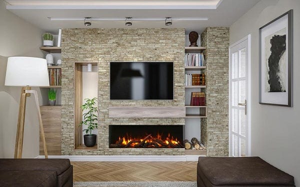 Amantii Amantii True View Slim Lumina 72 Electric Fireplace 72-TRV-SLIM-LUMINA Fireplace Finished - Electric