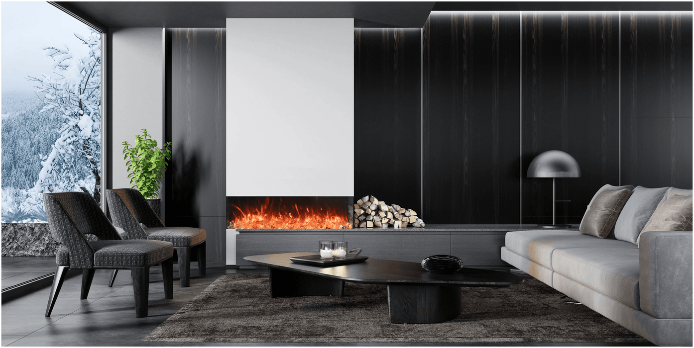 Amantii Amantii TruView Bespoke 75 Indoor / Outdoor Electric Fireplace TRV-75-BESPOKE Fireplace Finished - Electric