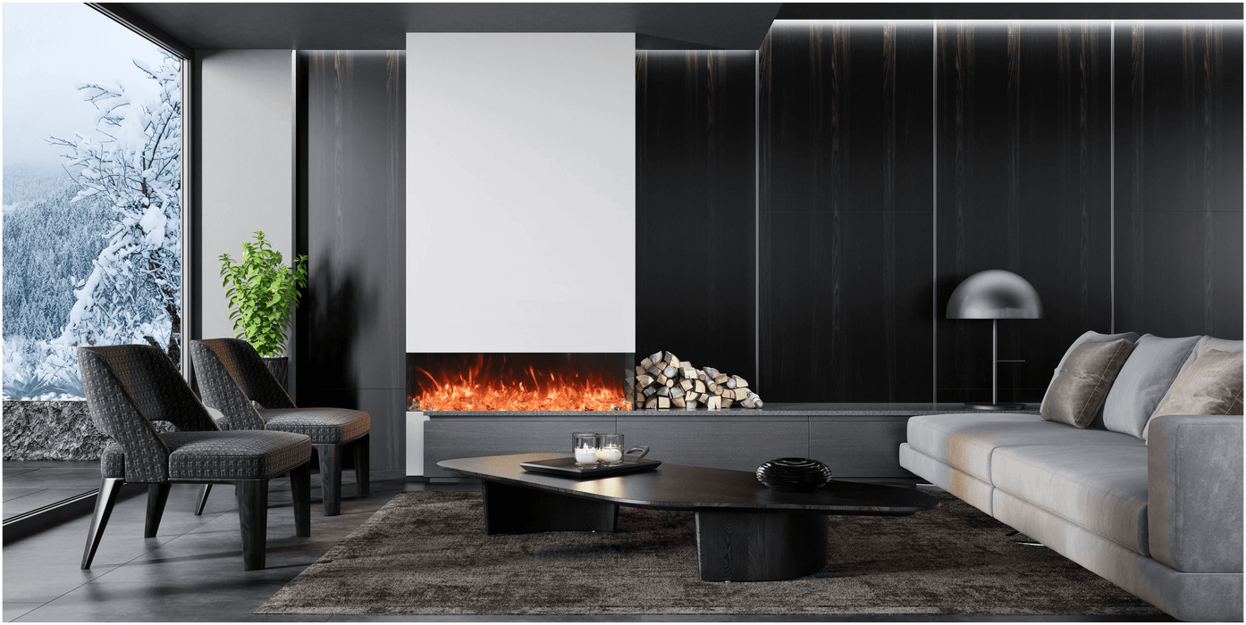 Amantii Amantii TruView Bespoke 85 Indoor / Outdoor Electric Fireplace TRV-85-BESPOKE Fireplace Finished - Electric