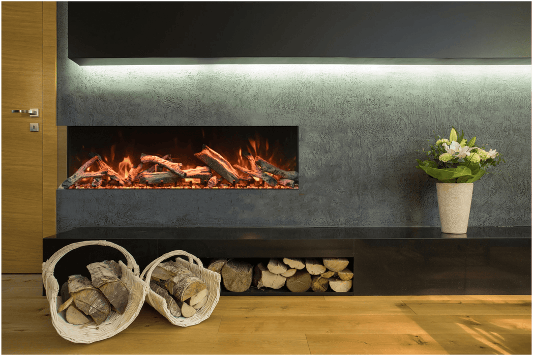 Amantii Amantii TruView Bespoke 85 Indoor / Outdoor Electric Fireplace TRV-85-BESPOKE Fireplace Finished - Electric