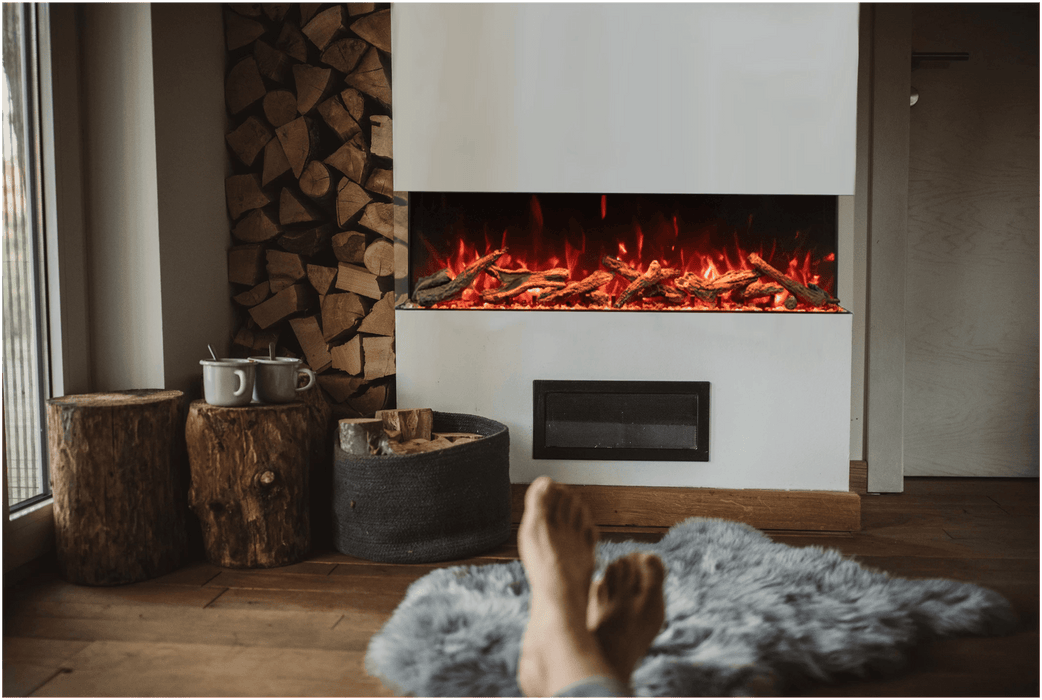 Amantii Amantii TruView Bespoke 85 Indoor / Outdoor Electric Fireplace TRV-85-BESPOKE Fireplace Finished - Electric