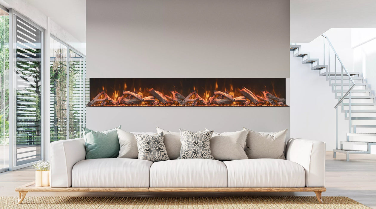 Amantii Amantii TruView Bespoke 85 Indoor / Outdoor Electric Fireplace TRV-85-BESPOKE Fireplace Finished - Electric