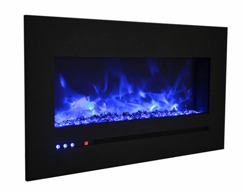 Amantii Amantii Wall/Flush-Mount 26" Electric Fireplace w/ Steel Surround WM-FML-26-3223-STL Fireplace Finished - Electric