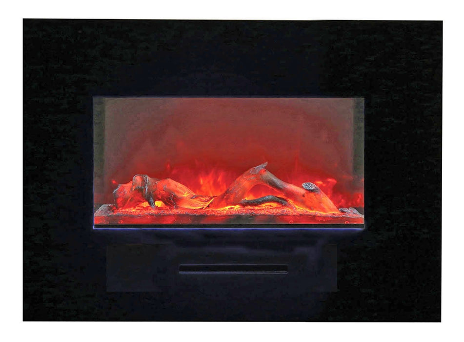 Amantii Amantii Wall/Flush-Mount 26" Electric Fireplace WM-FM-26-3623-BG Fireplace Finished - Electric