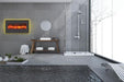 Amantii Amantii Wall/Flush-Mount 34" Electric Fireplace w/ Steel Surround WM-FML-34-4023-STL Fireplace Finished - Electric