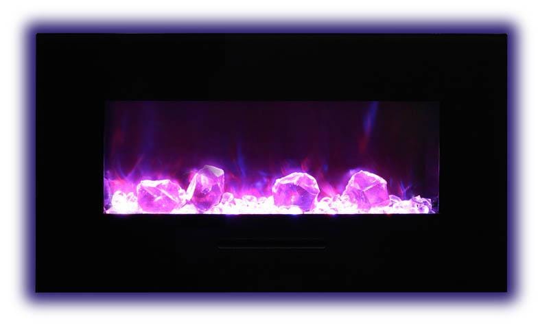 Amantii Amantii Wall/Flush-Mount 34" Electric Fireplace WM-FM-34-4423-BG Fireplace Finished - Electric