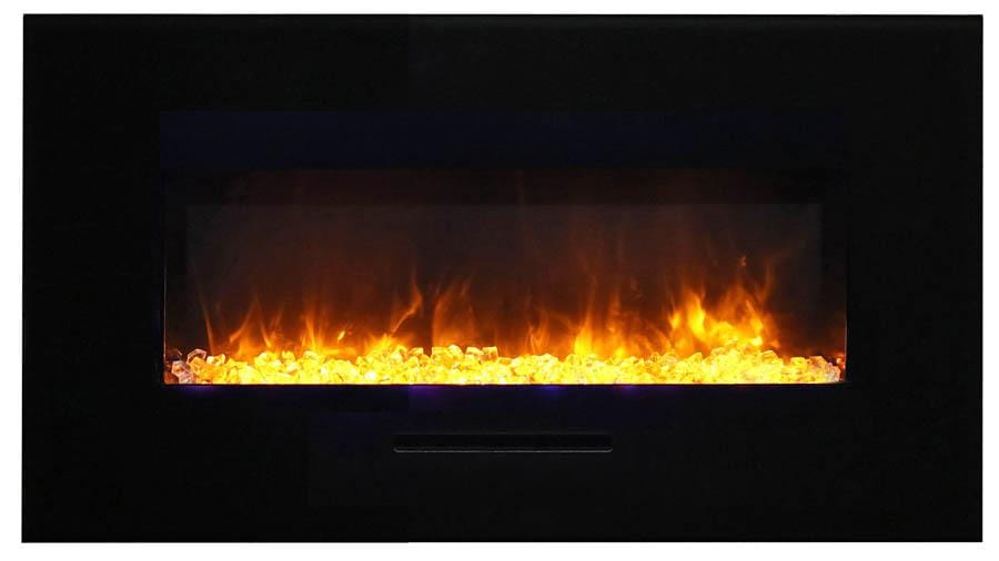 Amantii Amantii Wall/Flush-Mount 34" Electric Fireplace WM-FM-34-4423-BG Fireplace Finished - Electric