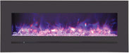 Amantii Amantii Wall/Flush-Mount 48" Electric Fireplace w/ Steel Surround WM-FML-48-5523-STL Fireplace Finished - Electric