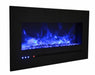 Amantii Amantii Wall/Flush-Mount 48" Electric Fireplace w/ Steel Surround WM-FML-48-5523-STL Fireplace Finished - Electric