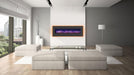 Amantii Amantii Wall/Flush-Mount 60" Electric Fireplace w/ Steel Surround WM-FML-60-6623-STL Fireplace Finished - Electric