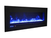 Amantii Amantii Wall/Flush-Mount 60" Electric Fireplace w/ Steel Surround WM-FML-60-6623-STL Fireplace Finished - Electric