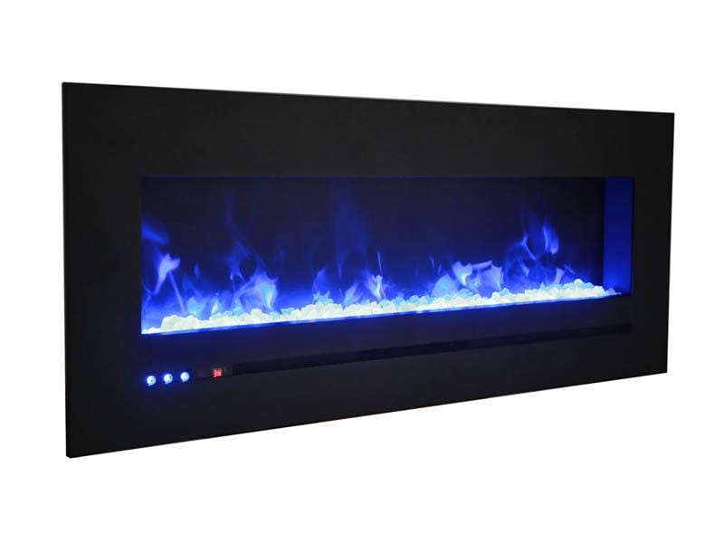 Amantii Amantii Wall/Flush-Mount 60" Electric Fireplace w/ Steel Surround WM-FML-60-6623-STL Fireplace Finished - Electric
