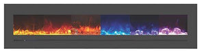 Amantii Amantii Wall/Flush-Mount 72" Electric Fireplace w/ Steel Surround WM-FML-72-7823-STL Fireplace Finished - Electric
