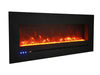 Amantii Amantii Wall/Flush-Mount 72" Electric Fireplace w/ Steel Surround WM-FML-72-7823-STL Fireplace Finished - Electric