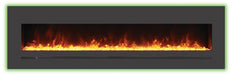 Amantii Amantii Wall/Flush-Mount 72" Electric Fireplace w/ Steel Surround WM-FML-72-7823-STL Fireplace Finished - Electric