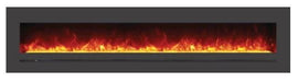 Amantii Amantii Wall/Flush-Mount 88" Electric Fireplace w/ Steel Surround WM-FML-88-9623-STL Fireplace Finished - Electric