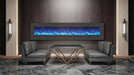 Amantii Amantii Wall/Flush-Mount 88" Electric Fireplace w/ Steel Surround WM-FML-88-9623-STL Fireplace Finished - Electric