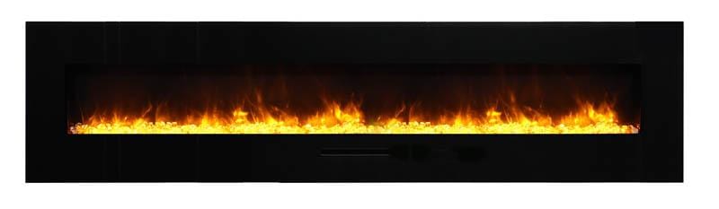 Amantii AmantiiWall/Flush-Mount 88" Electric Fireplace WM-FM-88-10023-BG Fireplace Finished - Electric