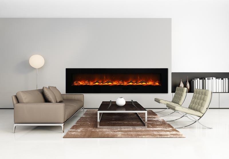 Amantii AmantiiWall/Flush-Mount 88" Electric Fireplace WM-FM-88-10023-BG Fireplace Finished - Electric