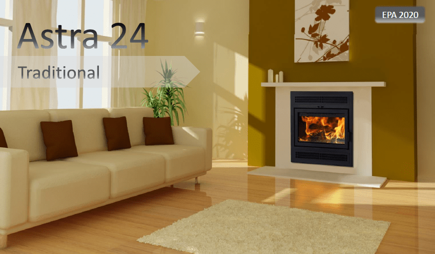 Ambiance Ambiance Fireplaces Astra 24 Wood Fireplace 24AT-01 Fireplace Finished - Wood