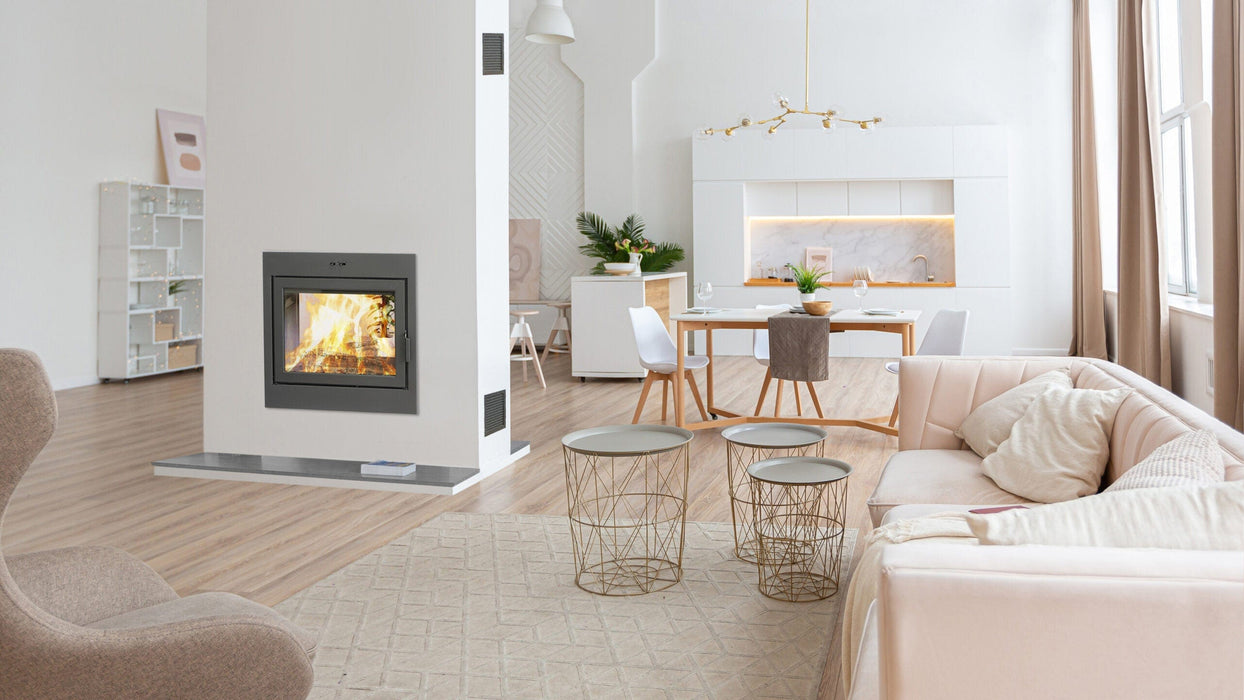 Ambiance Ambiance Fireplaces Astro Duo 38 See-Through Wood Fireplace 38ATD-01 Fireplace Finished - Wood