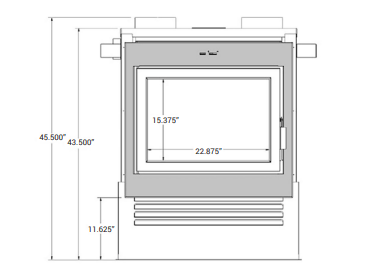 Ambiance Ambiance Fireplaces Clean Face Surrounds (Astra Duo 38) - 38ATDFA-12 38ATDFA-12 Fireplace Accessories