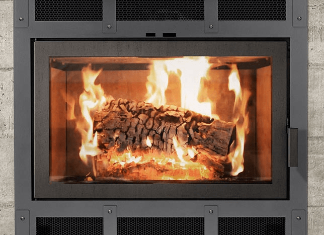 Ambiance Ambiance Fireplaces Elegance 36 Wood Fireplace (Rectangular Door) UW0100 Fireplace Finished - Wood