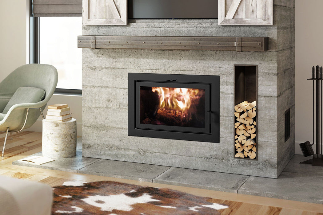 Ambiance Ambiance Fireplaces Elegance 36 Wood Fireplace (Rectangular Door) UW0100 Fireplace Finished - Wood