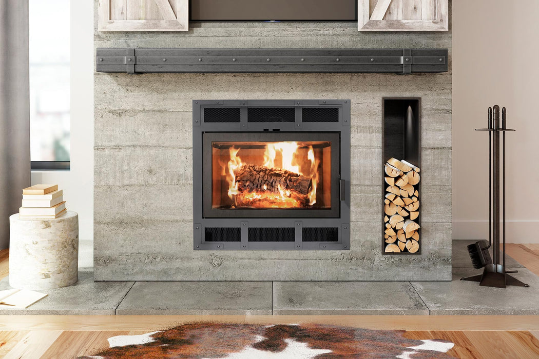 Ambiance Ambiance Fireplaces Elegance 36 Wood Fireplace (Rectangular Door) UW0100 Fireplace Finished - Wood