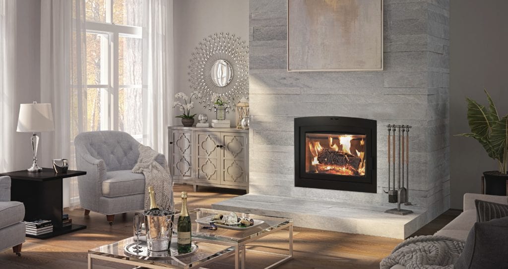 Ambiance Ambiance Fireplaces Elegance 40 Wood Fireplace (Arched Door) UW0210 Fireplace Finished - Wood