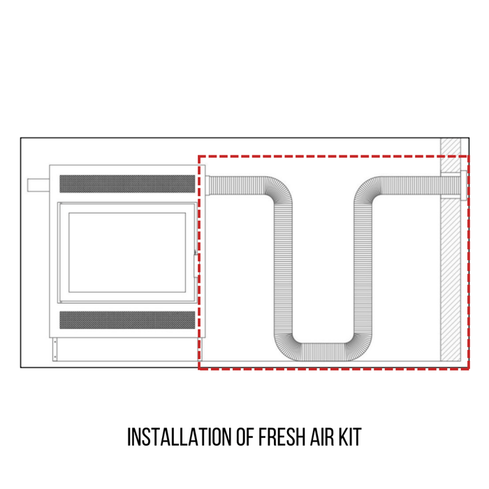 Ambiance Ambiance Fireplaces Fresh Air Kit 10ft - UPEA4 UPEA4 Fireplace Accessories