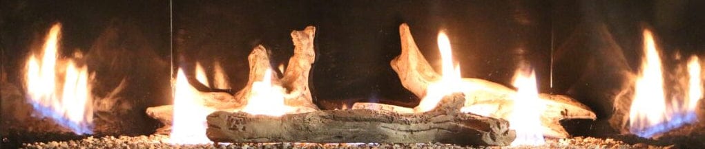 Ambiance Ambiance Fireplaces - Illusion 47 Linear Gas Fireplace AMB1000 Fireplace Finished - Wood