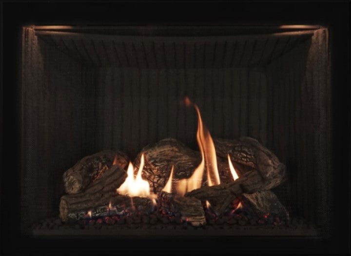 Ambiance Ambiance Fireplaces Interior Grooved Finish (Inspiration 29) - UA0060 UA0060 Fireplace Finished - Gas