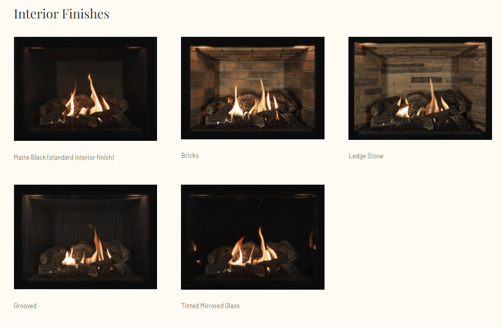 Ambiance Ambiance Fireplaces Intrigue 36 Gas Fireplace UF0200 Fireplace Finished - Gas