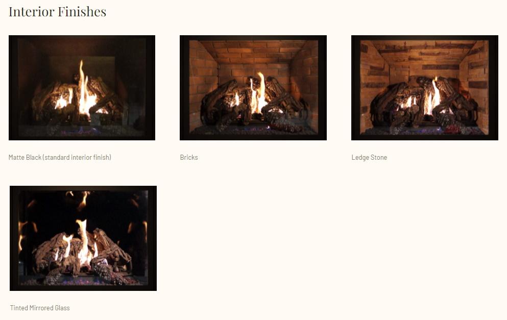 Ambiance Ambiance Fireplaces Intrigue 42 Gas Fireplace UF0100 Fireplace Finished - Gas