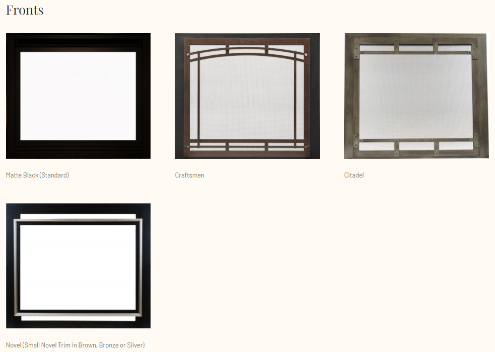 Ambiance Ambiance Fireplaces Intrigue 42 Gas Fireplace UF0100 Fireplace Finished - Gas