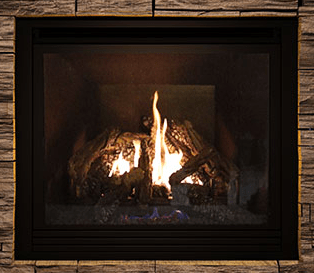 Ambiance Ambiance Fireplaces Intrigue 42 Gas Fireplace UF0100 Fireplace Finished - Gas
