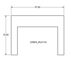 Ambiance Ambiance Fireplaces Metallic Black 18 Gauge Backplate 47” X 35” (Flair 34) - 32INFA_ML47-01 32INFA_ML47-01 Fireplace Accessories