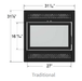 Ambiance Ambiance Fireplaces Metallic Black Traditional Surround (Astra 24) - 24ATFA-11 24ATFA-11 Fireplace Accessories