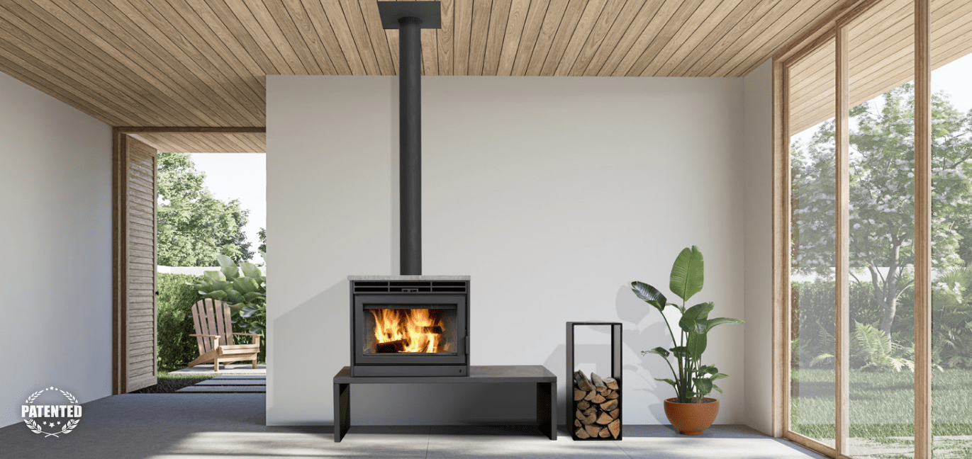 Ambiance Ambiance Fireplaces Novo 24 Freestanding Stove Fireplace Finished - Wood