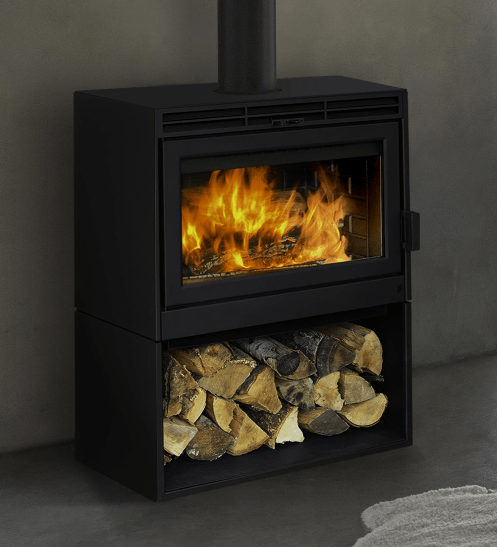 Ambiance Ambiance Fireplaces Novo 24 Freestanding Stove Fireplace Finished - Wood